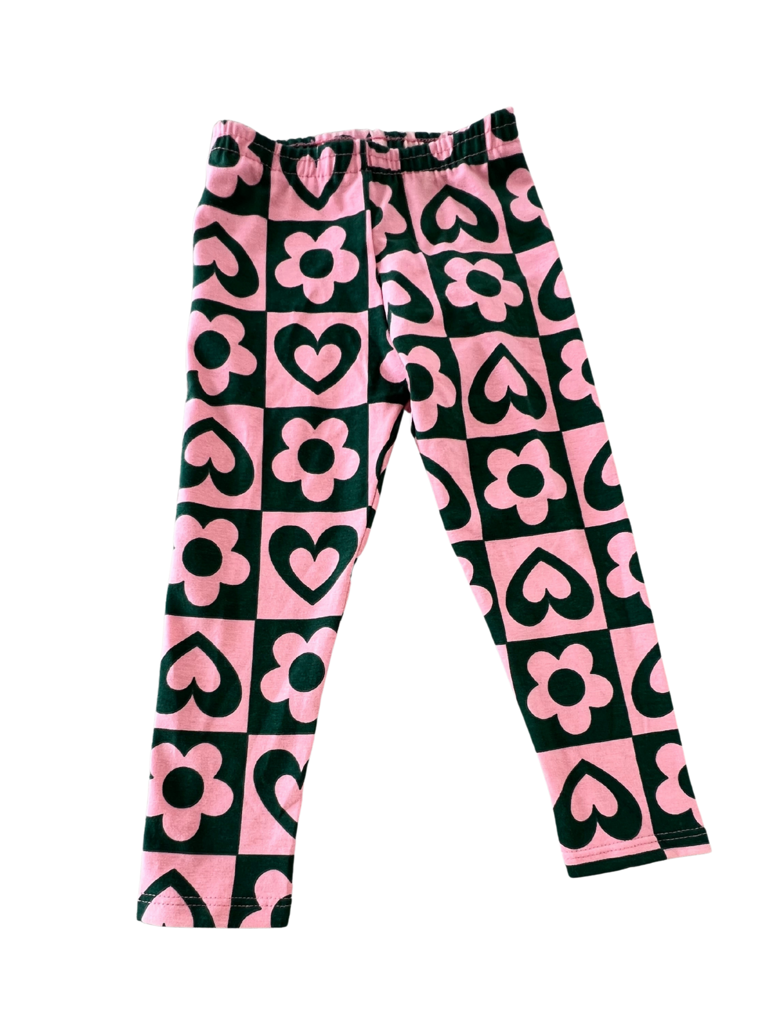 Set Kyly Felpa+ leggins rosa a cuori bambina Vesti Quasi Gratis