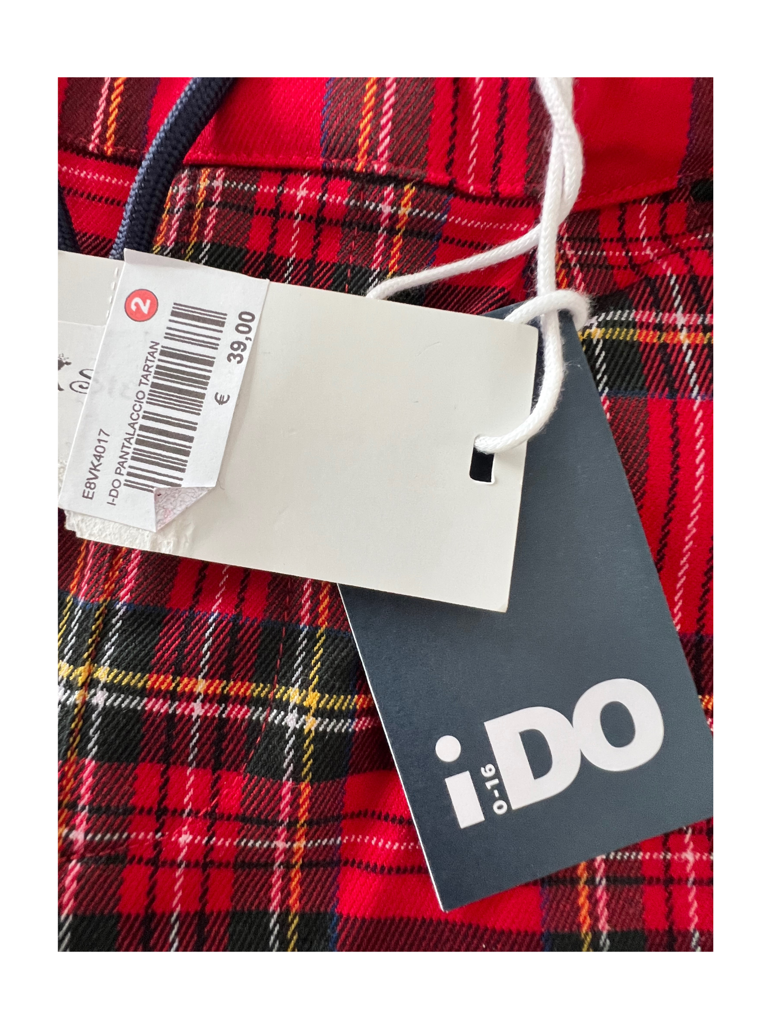 Pantalaccio tartan IDO Bambina Vesti Quasi Gratis