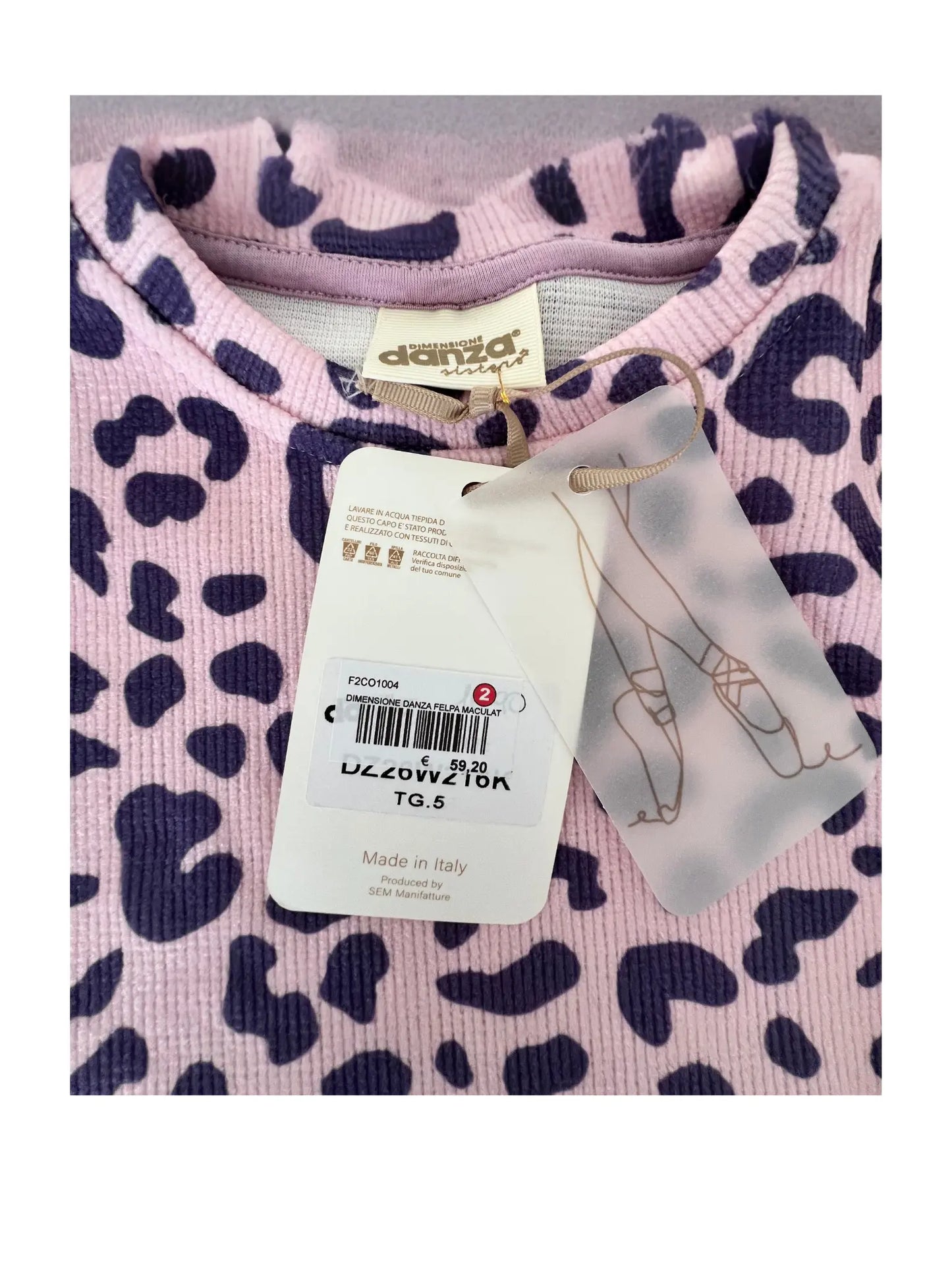 Set Dimensione Danza maculato viola bambina Vesti Quasi Gratis